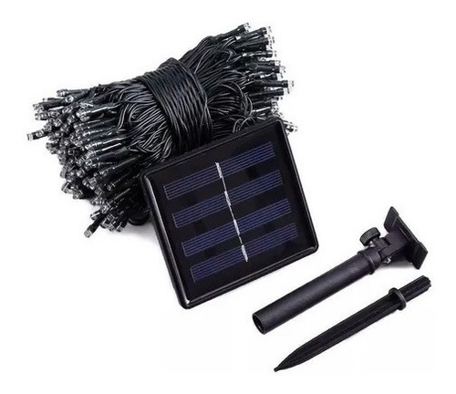 Serie Navideña Carga Sensor Solar Led Cálido Colores
