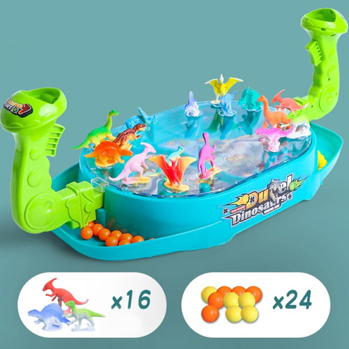Para Juego Doble Catapult Marble Dinosaur Battle Board