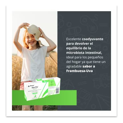 Flos-pro Sobres Probiótico Y Prebiótico Para Diarrea Niños
