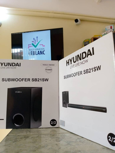 Barra Sonido Soundbar Inalámbrica Y Bajo Subwoofer Hyundai