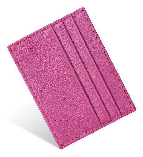 Uraqt Cartera De Cuero, Tarjetero Minimalista Con Bloqueo Rf