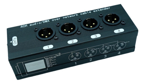 Ethernet Extender Ethernet Box De 4 Canales Xlr 11 Hombre
