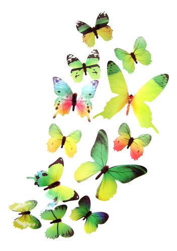 24 Mariposas 3d Decorativas Pared