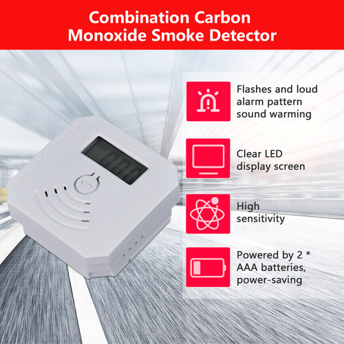 Js Detector De Co2 A Batería Con Pantalla Led Y Alarma