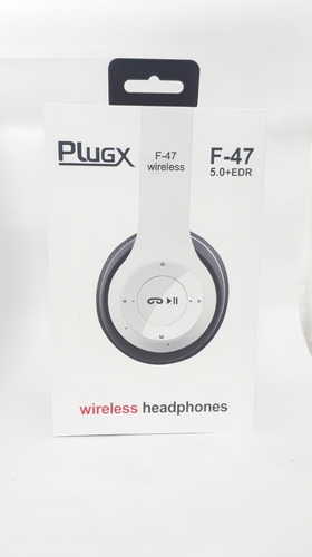 Fone De Ouvido Bluetooth Plug X F47 Exercicios Academia Top Cor Branco