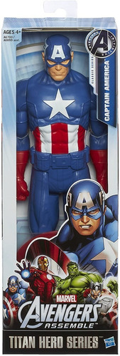 Imagen 2 de 4 de Muñeco Capitan America Avengers Marvel Serie Titan Hero