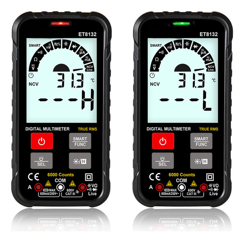 Pantalla Portátil Tooltop Et8132 De 2,88 Pulgadas, Alta