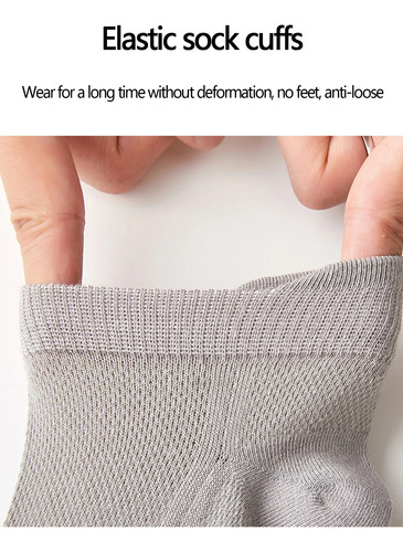 6 Pares De Calcetines De Verano Para Hombre, De Algodón Fino