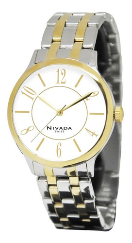 Reloj Acero Dorado Con Extensible Acero Combinada Nivada