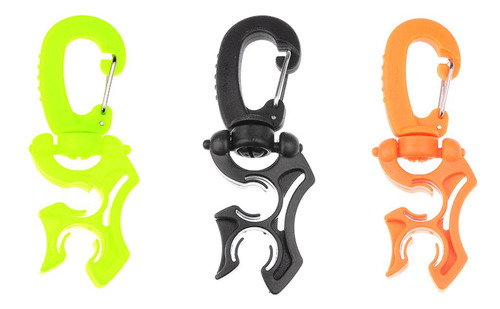 4x Soporte De Manguera Doble Bcd Para Buceo Con Clip