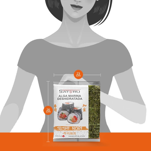 Alga Marina (nori) Para Sushi Con 50 Hojas / 140g
