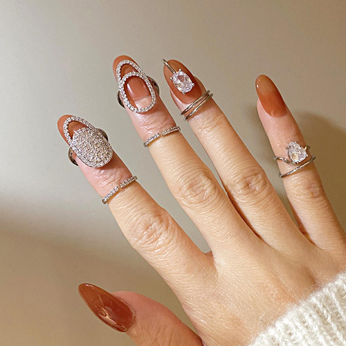 Anillo Para Uñas De Para Mujer, Anillo Desmontable Estilo B
