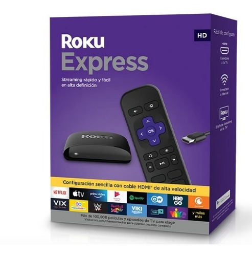Roku Express Nuevo Original Cable Hdmi De Alta Velocidad 