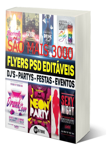 Pack Flyer Editáveis Para Festas Shows E Eventos - 2023