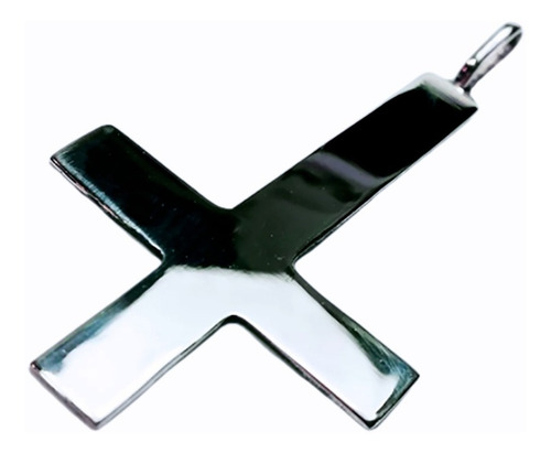 Cruz Invertida Dije + Cadenita 60 Ctms A Pedido