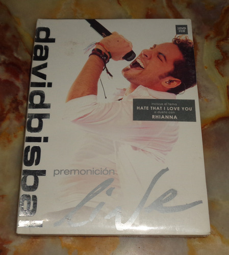 David Bisbal - Premonición Live - 2 Dvd + 2 Cd Nuevo Cerrado