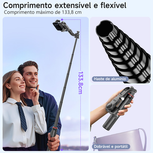 Estabilizador de 360 graus Axnen Gimbal para celular Selfies C22