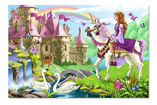 Rompecabezas Gigante Con Forma De Castillo De Cuento De Hada
