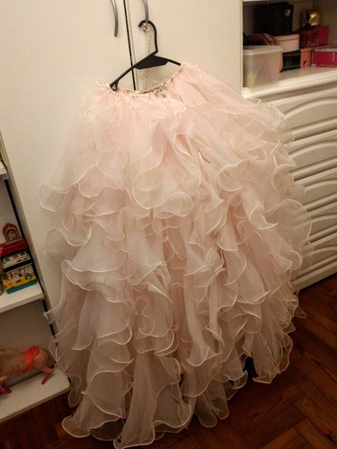 Increíble Vestido De 15 Color Rosa Viejo Importado