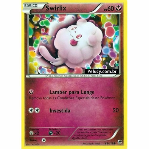 Swirlix - Pokémon Fada Comum - 68/119 - Pokemon Card Game