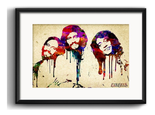 Quadro Bee Gees Musica Rrs1 Decor Sala Quarto Vidro Paspatur