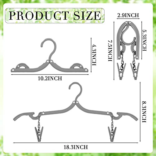 Perchas Plegables Portátiles Con Clips Y Perchero Para Ropa