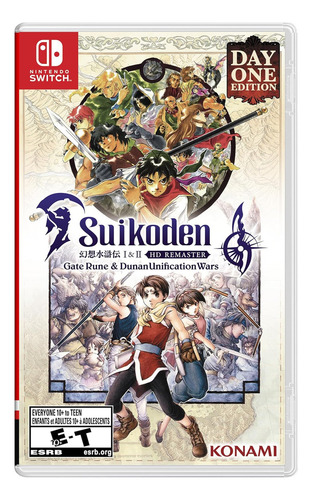 Switch físico Suikoden I & Ii HD Remaster Day One Edition