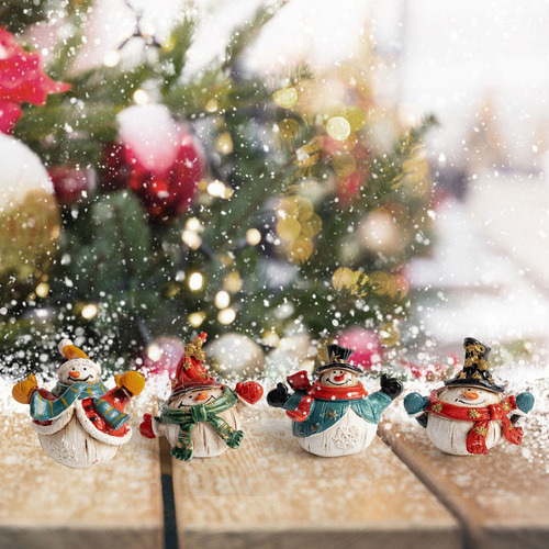 Figuras Navideñas, Estatuas Navideñas Estilo C 4 Piezas.