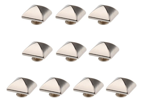 3x 10 Pyramid Rivet Studs Rock Diy Para Bolsas Zapatillas
