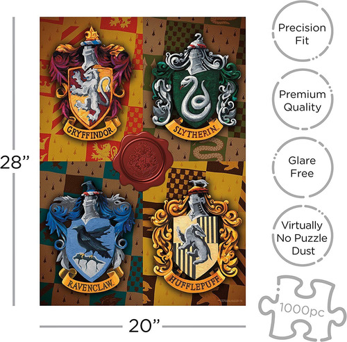 Rompecabezas Aquarius Harry Potter House Crest 1000 Piezas