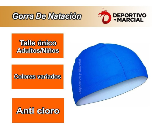 Imagen 3 de 6 de Gorras De Natacion Lycra Varios Colores Nereo Pileta Gorros