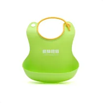 Comprar Babero Impermeable De Silicona Con Bolsillo Baby Innovation Color Verde Babero Silicona
