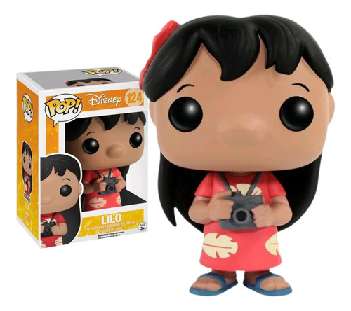 Funko Pop Disney Lilo 124 Stitch Camara Hawaii Ohana Stich