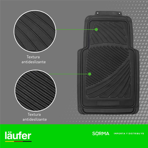 Imagen 6 de 10 de Cubre Alfombra Auto Laüfer Pvc 4piezas Universal