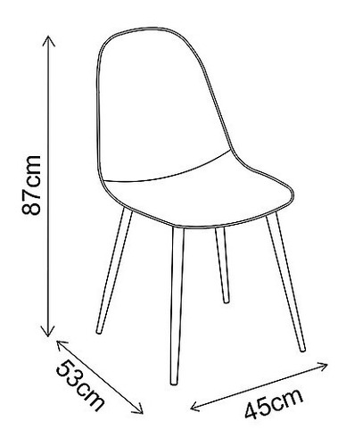 Silla Domi 44x53x86 Cms Café M+design / Dec Haus
