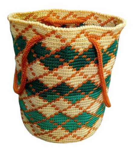 Imagen 1 de 2 de Bolso Tapestry Hilo Hecho A Mano