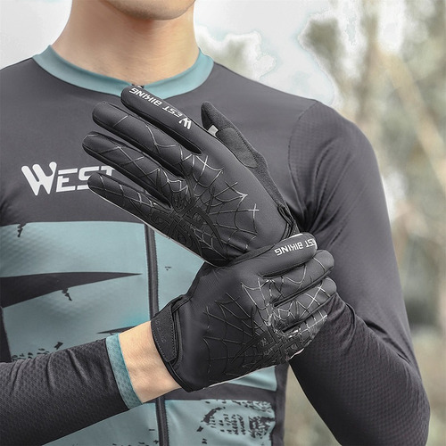 Guantes Ciclismo Pantalla Táctil Dedos Completos