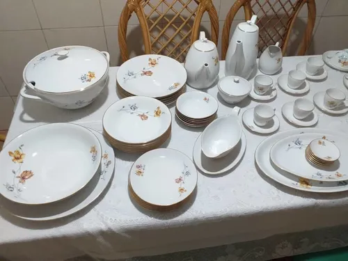 vajilla de porcelana de bohemia completa de 112 - Compra venta en  todocoleccion