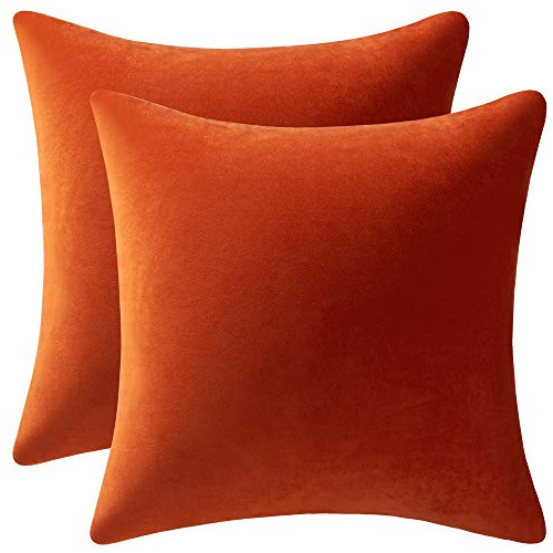 Dezene Fundas De Almohada De Otoño Para Sofá 22x22 Naranja