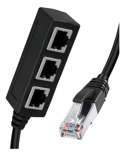 Divisor De Red Ethernet Lan / Extensor Rj45 1 A 3 Puertos