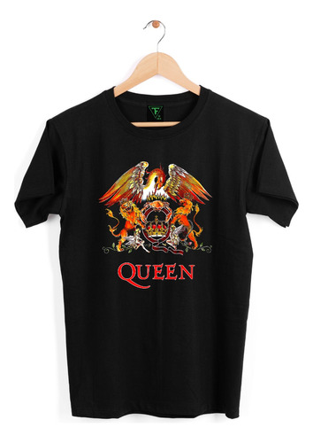 Polera Queen Escudo Banda Rock Freddie Mercury Xxl Xxxl Algd