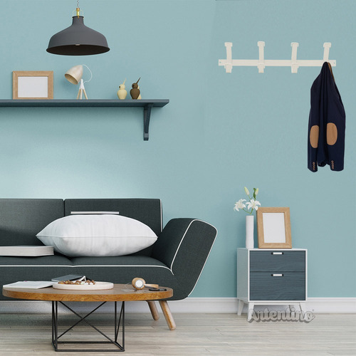 Imagen 2 de 4 de Perchero Pared Industrial Moderno Metal Organizador 4 Brazos