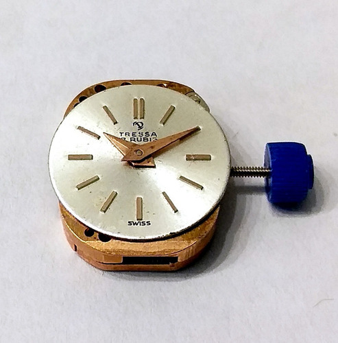 Tressa Máquina De Reloj Cal As 976 - 17 Rubís Impecable (Usado)