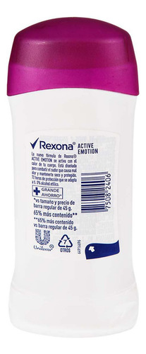 Desodorante Rexona Barra Xl Active Emotion 75g