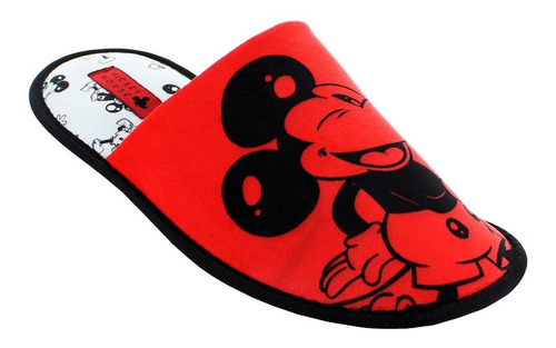 Disney Mickey Pantufla Rojo Para Hombre 81594