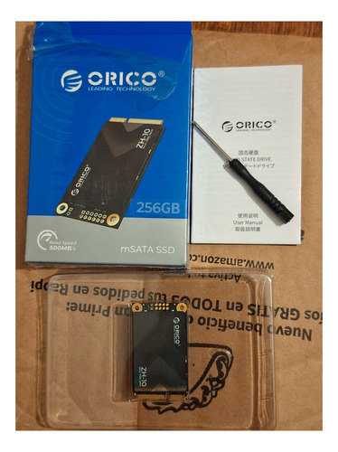 Ssd Msata Orico Zh-10 256gb - Memoria Interna 6gbs Negro