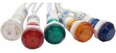 Kit C/ 4 Sinaleiro Led Lp14 Olho De Boi 110v Cores