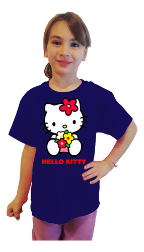 Polera Hello Kitty Estampada Dtf Cod 002