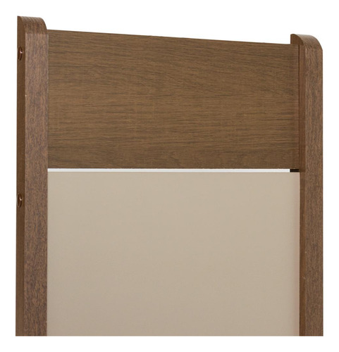Sala Jantar Mesa Tampo Madeira 6 Cadeiras Beverly Madesa R Cor Rustic/Sintético Bege