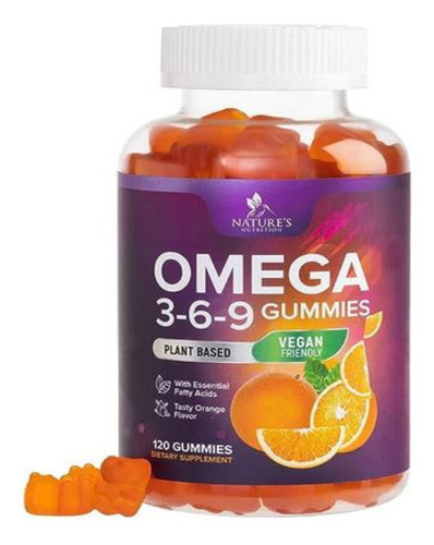 Omega 3-6-9 (120 Gummie Multivitaminico De Naranja)